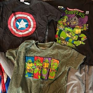 Graphic T-Shirts Bundle with Superhero and Cartoon Designs